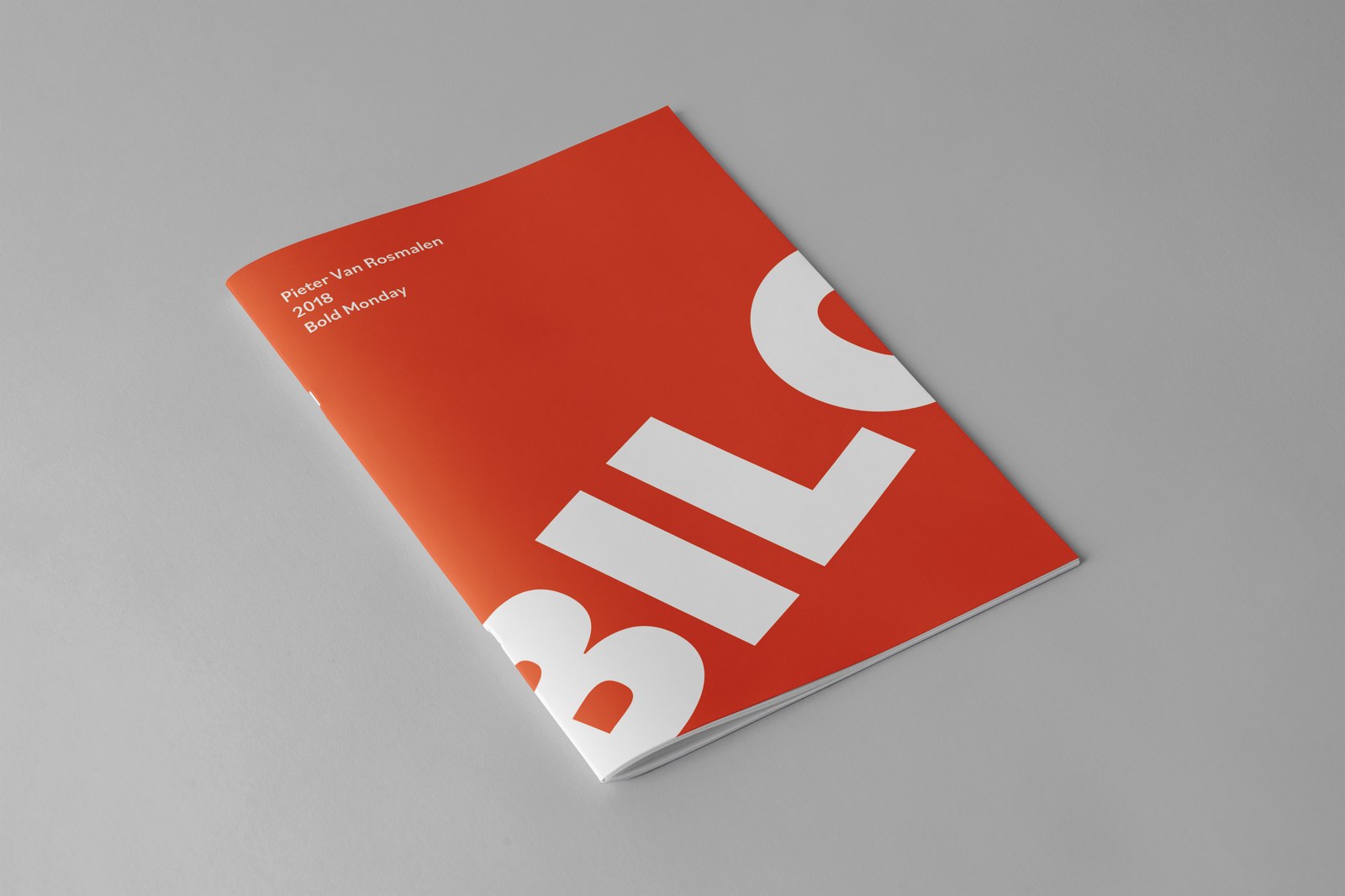 Red Bilo type specimen booklet